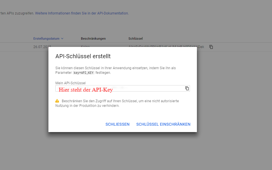 Google Maps Api Key Erstellen Internetagentur Web Crossing